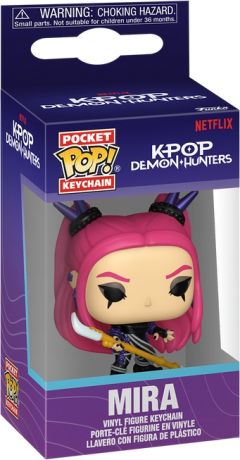 Figurine Funko Pop KPop Demon Hunters Mira (Battle Outfit) - Porte-clés