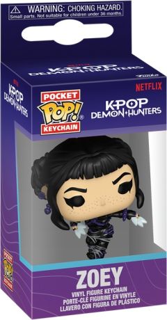 Figurine Funko Pop KPop Demon Hunters Zoey (Battle Outfit) - Porte-clés