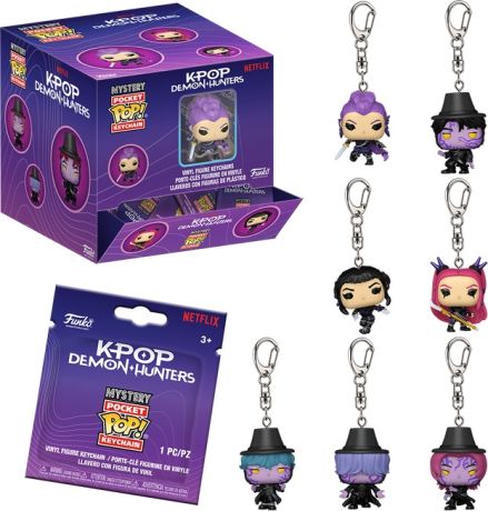 Figurine Funko Pop KPop Demon Hunters Boîte Mystère Kpop Demon Hunters Porte-clés (Série 2)
