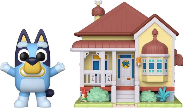 Figurine Funko Pop Bluey #53 Bluey avec sa maison
