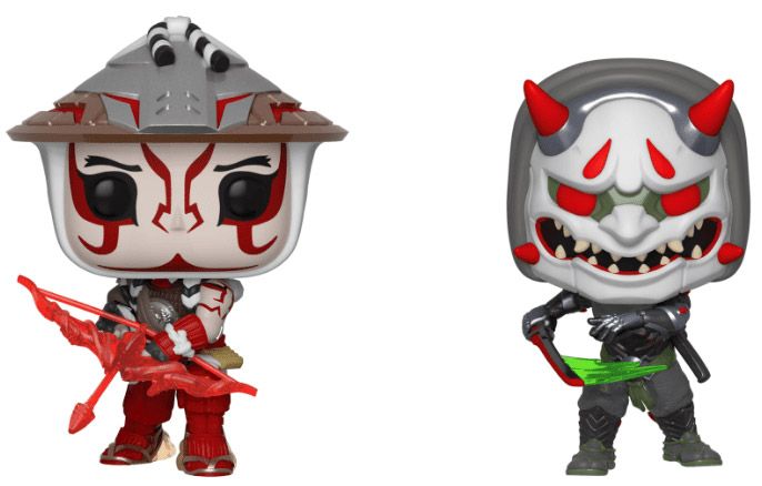 Figurine Funko Pop Overwatch Hanzo and Genji - 2 pack