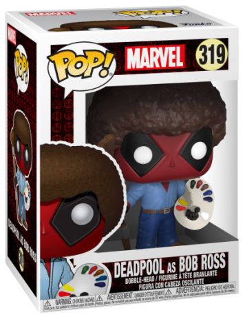 Figurine Funko Pop Marvel Comics #319 Deadpool en Bob Ross