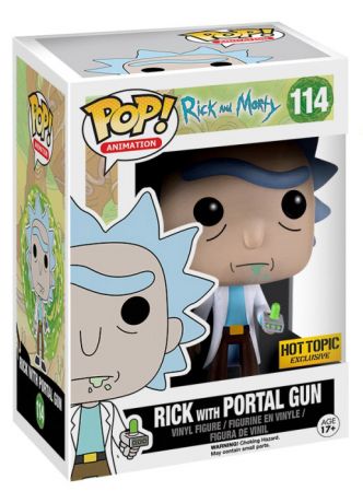 Figurine Funko Pop Rick et Morty #114 Rick Sanchez avec Portal Gun