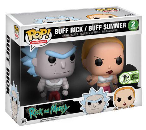 Figurine Funko Pop Rick et Morty Buff Rick et Summer - 2 pack