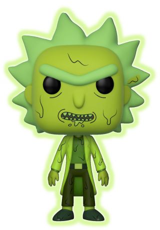 Figurine Funko Pop Rick et Morty #335 Rick Toxique - Glow in the dark