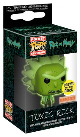 Figurine Funko Pop Rick et Morty Rick Toxique - Glow in the dark