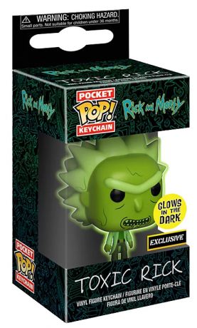 Figurine Funko Pop Rick et Morty Rick Toxique - Glow in the dark