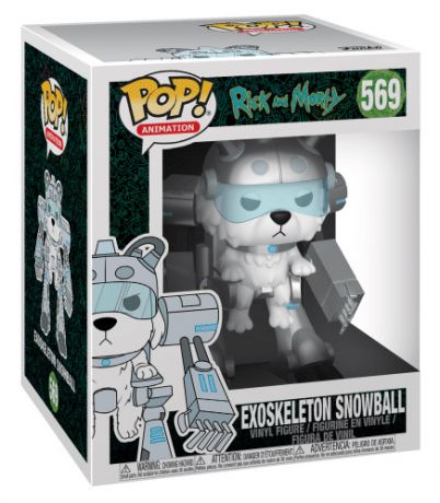 Figurine Funko Pop Rick et Morty #569 Snowball avec exosquelette - 15 cm
