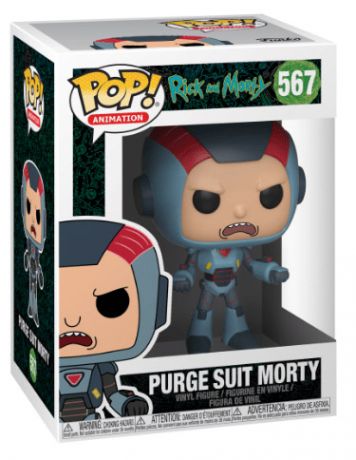 Figurine Funko Pop Rick et Morty #567 Morty avec Costume de Purge 