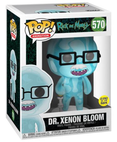 Figurine Funko Pop Rick et Morty #570 Dr Xenon Bloom - Brillant dans le noir