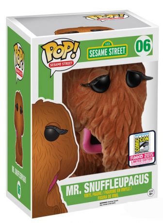 Figurine Funko Pop Sesame Street #06 Mr Snuffleupagus - Floqué & Super sized