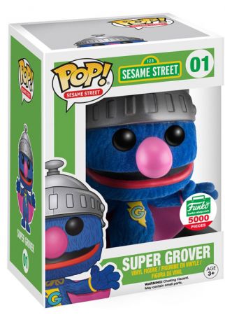 Figurine Funko Pop Sesame Street #01 Super Grover - Floqué