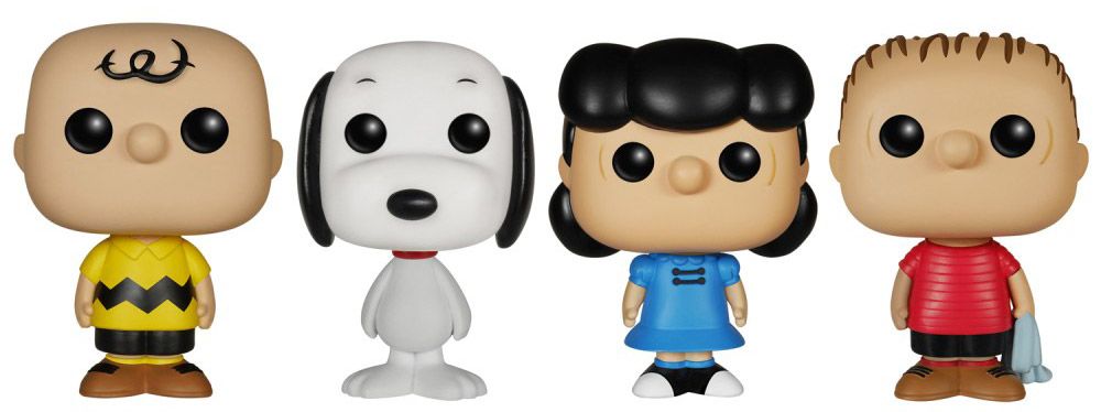 Figurine Funko Pop Snoopy Charlie Brown, Snoopy, Lucy & Linus - 4 pack - Pocket