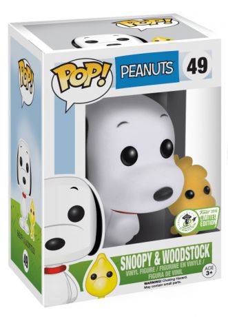 Figurine Funko Pop Snoopy #49 Snoopy avec Woodstock - Floqué