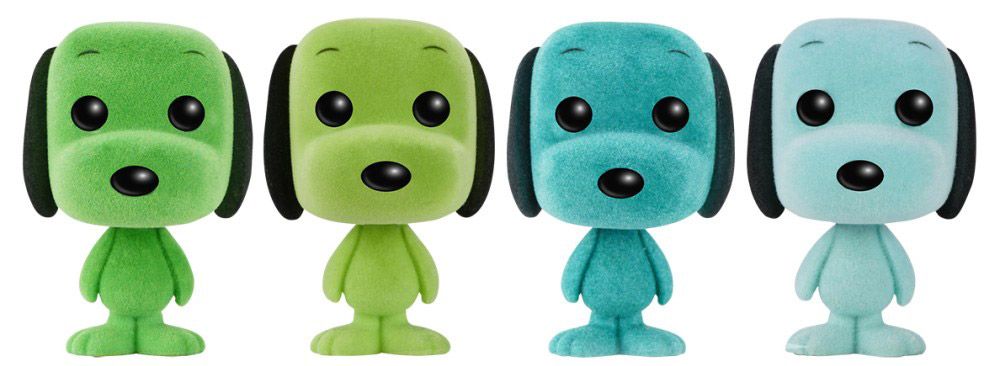 Figurine Funko Pop Snoopy Snoopy couleur menthe - 4 pack - Floqué & Pocket