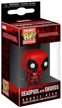 Figurine Funko Pop Deadpool [Marvel] Deadpool avec épées - Porte-clés