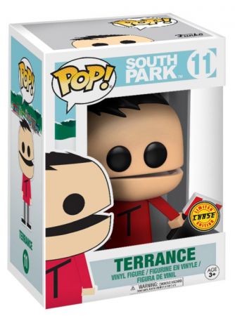 Figurine Funko Pop South Park #11 Terrance tenant un Drapeau Canadien [Chase]