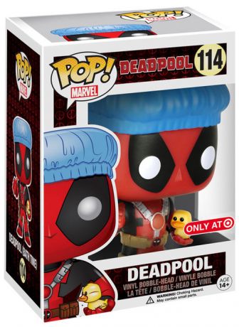 Figurine Funko Pop Deadpool [Marvel] #114 Deadpool à l'heure du bain (bonnet de bain et petit canard)