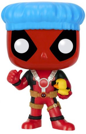Figurine Funko Pop Deadpool [Marvel] #114 Deadpool à l'heure du bain (bonnet de bain et petit canard)