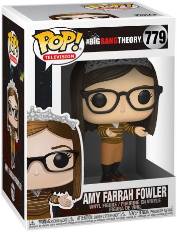 Figurine Funko Pop The Big Bang Theory #779 Amy Farrah Fowler avec une couronne
