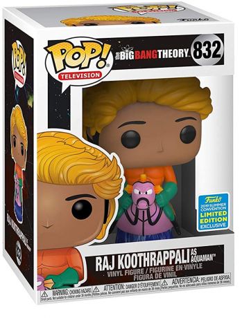 Figurine Funko Pop The Big Bang Theory #832 Raj Koothrappali déguisé en Aquaman