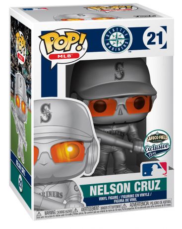 Figurine Funko Pop MLB : Ligue Majeure de Baseball #21 Nelson Cruz - Argent
