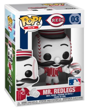 Figurine Funko Pop MLB : Ligue Majeure de Baseball #03 M. Redlegs