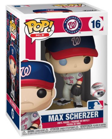 Figurine Funko Pop MLB : Ligue Majeure de Baseball #16 Max Scherzer
