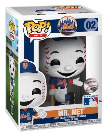 Figurine Funko Pop MLB : Ligue Majeure de Baseball #02 M. Met Bleu