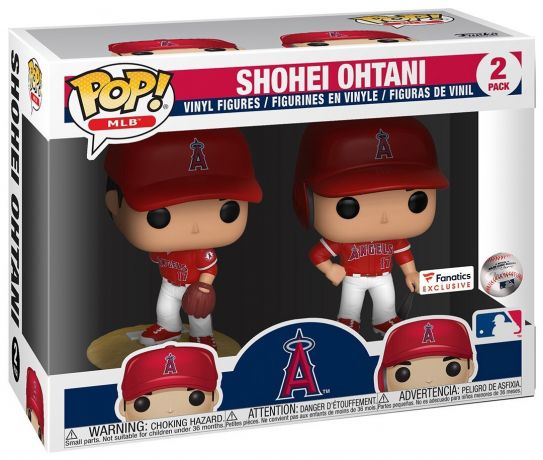 Figurine Funko Pop MLB : Ligue Majeure de Baseball Shohei Ohtani - 2 pack
