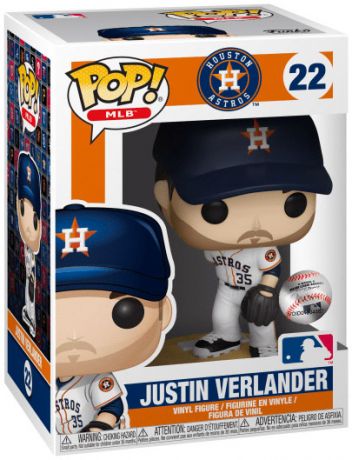 Figurine Funko Pop MLB : Ligue Majeure de Baseball #22 Justin Verlander