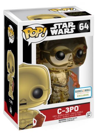 Figurine Funko Pop Star Wars 7 : Le Réveil de la Force #64 C-3PO - Chrome