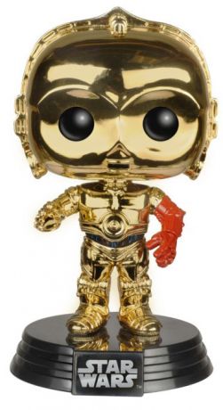 Figurine Funko Pop Star Wars 7 : Le Réveil de la Force #64 C-3PO - Chrome