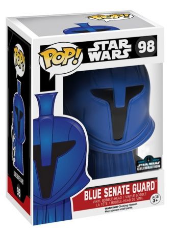 Figurine Funko Pop Star Wars 7 : Le Réveil de la Force #98 Garde du Sénat - Bleu