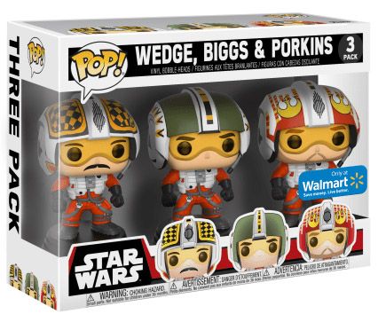 Figurine Funko Pop Star Wars 7 : Le Réveil de la Force Wedge, Biggs & Porkins - 3 pack