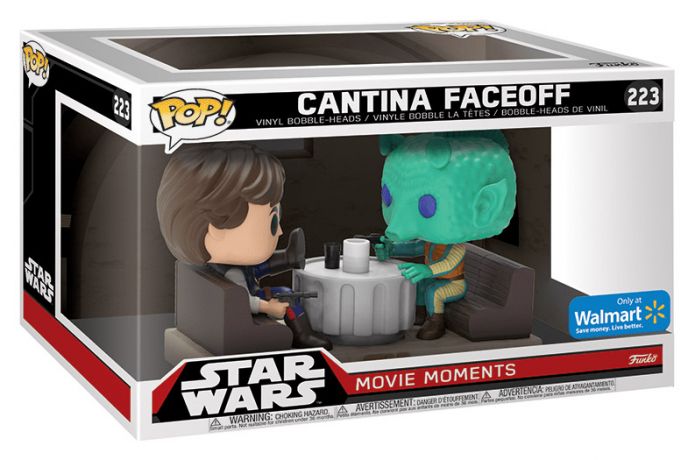 Figurine Funko Pop Star Wars 4 : Un nouvel espoir #223 Face à face entre Han Solo & Greedo Cantina