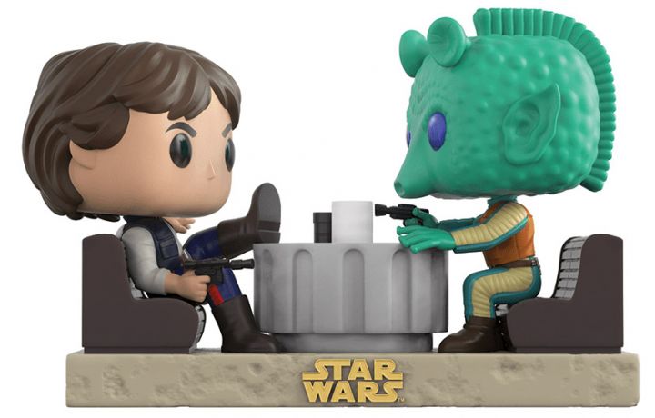 Figurine Funko Pop Star Wars 4 : Un nouvel espoir #223 Face à face entre Han Solo & Greedo Cantina