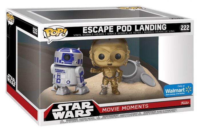 Figurine Funko Pop Star Wars 4 : Un nouvel espoir #222 R2D2 & C3-PO 