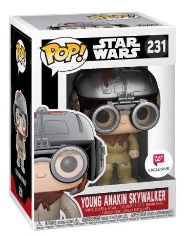 Figurine Funko Pop Star Wars 1 : La Menace fantôme #231 Anakin Skywalker avec Casque Podracer