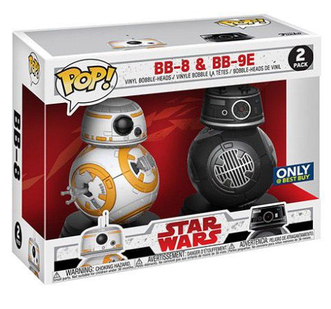 Figurine Funko Pop Star Wars 8 : Les Derniers Jedi BB-8 & BB-9E - 2 pack