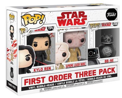 Figurine Funko Pop Star Wars 8 : Les Derniers Jedi Les Méchants - 3 pack