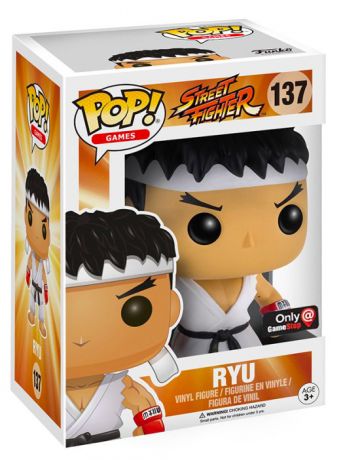 Figurine Funko Pop Street Fighter #137 Ryu avec Bandeau Blanc