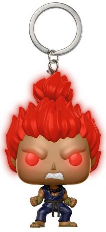 Figurine Funko Pop Street Fighter Akuma - Brillant dans le noir & Porte-clés