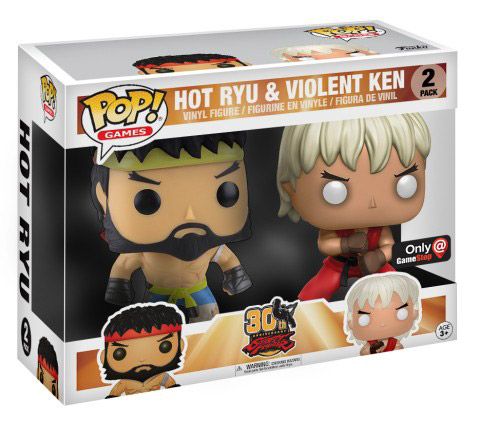 Figurine Funko Pop Street Fighter Violent Ken & Hot Ryu - 2 pack