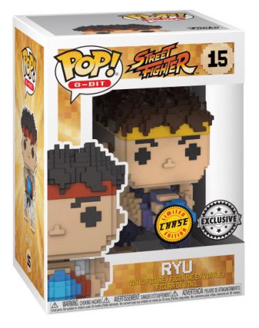 Figurine Funko Pop Street Fighter #15 Ryu - 8-Bit Blue [Chase]