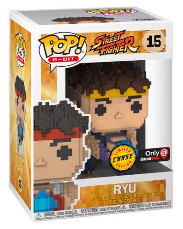 Figurine Funko Pop Street Fighter #15 Ryu - 8-Bit Blue [Chase]