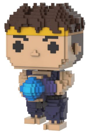 Figurine Funko Pop Street Fighter #15 Ryu - 8-Bit Blue [Chase]