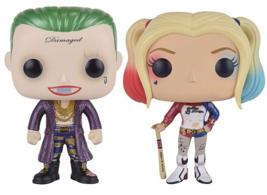 Figurine Funko Pop Suicide Squad [DC] Le Joker & Harley Quinn - Métallique - 2 pack