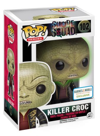 Figurine Funko Pop Suicide Squad [DC] #102 Killer Croc - Brillant dans le noir