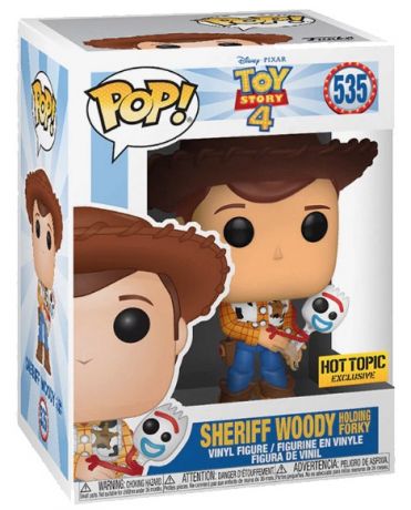 Figurine Funko Pop Toy Story 4 [Disney] #535 Sherif Woody tenant Forky